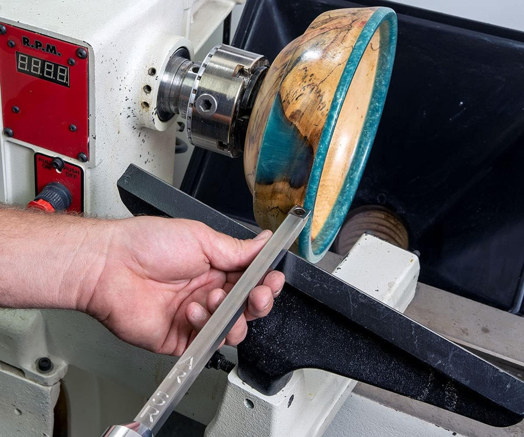 Carbide Turning Tools for Wood Lathe, 12" Tools, 17" Handles, 2 Tool Set U748130