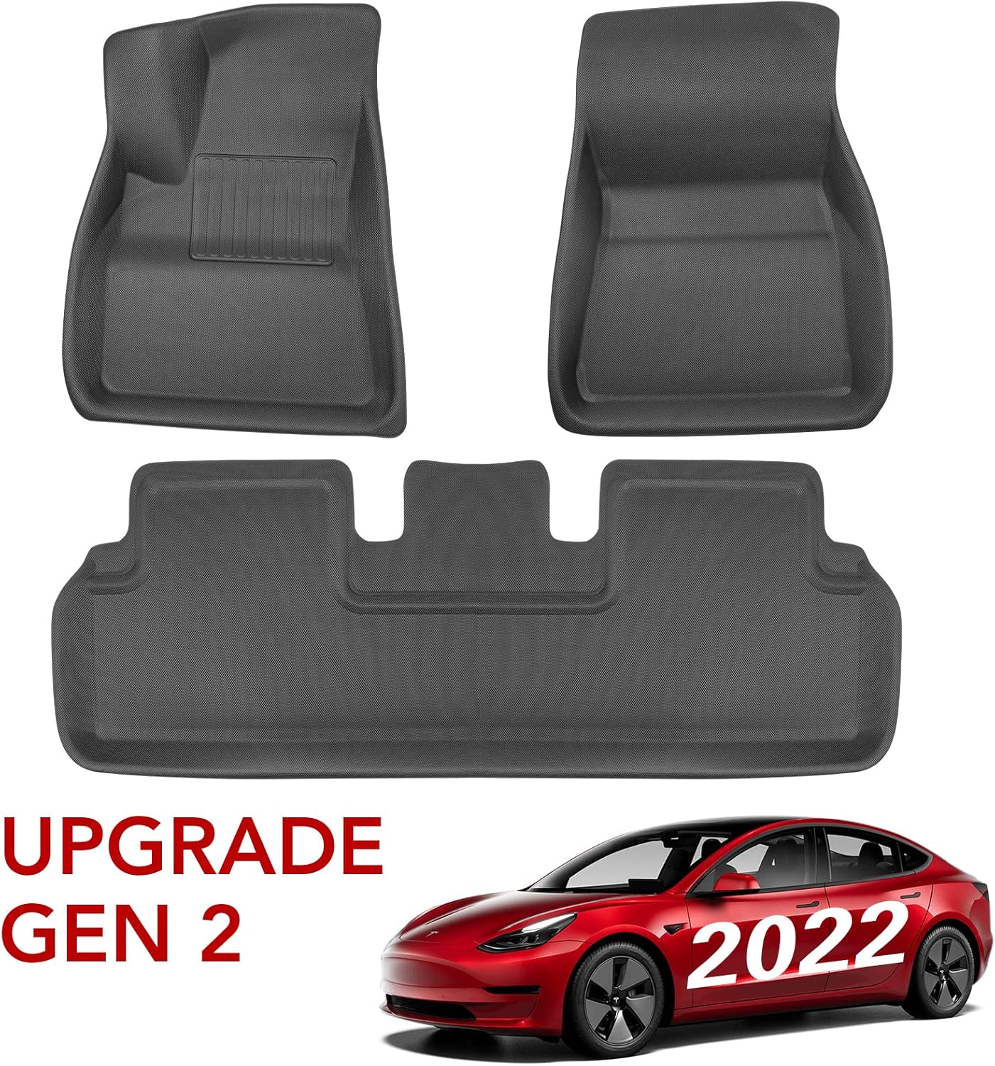 3D All-Weather Waterproof Floor Liners Set V2670