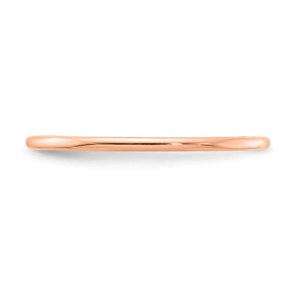 10K Rose Gold Stackable Band Ring Size 8 O2738