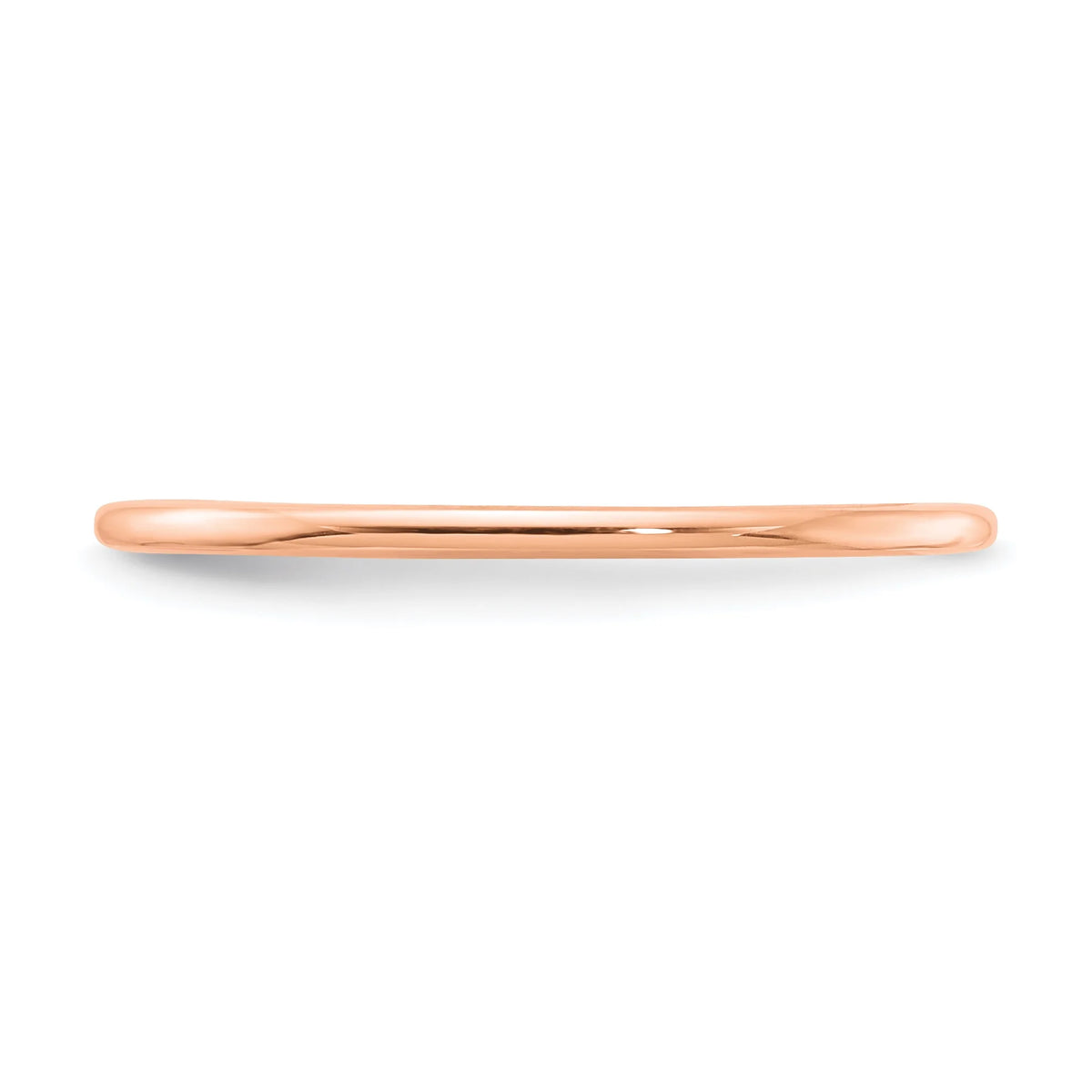 10K Rose Gold Stackable Band Ring Size 8 O2738