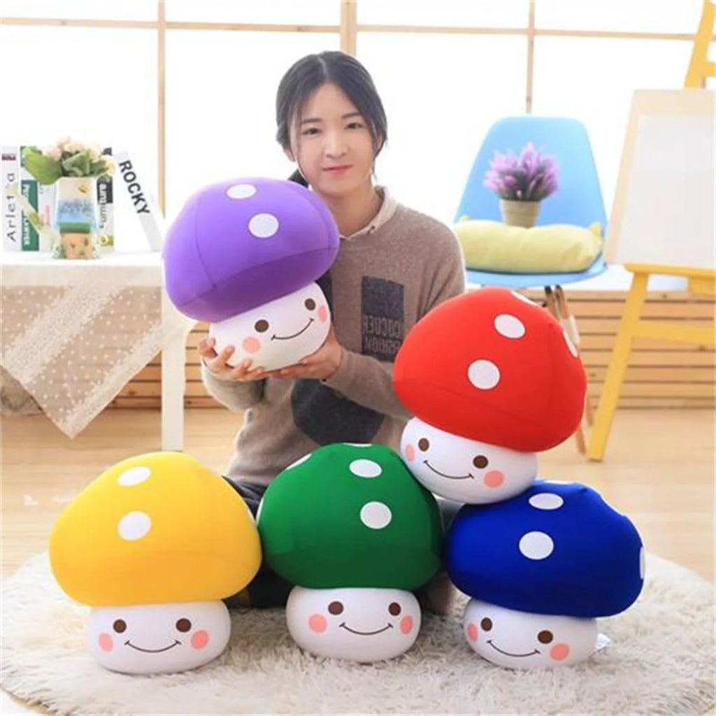 Mushroom Shaped Throw Pillow Plush Toy W513280
