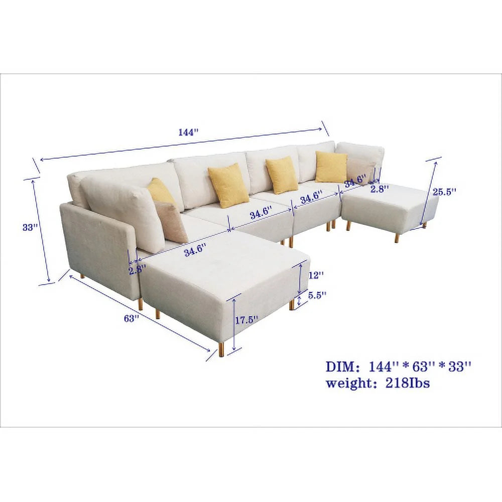 Beige Sectional Sofa X342