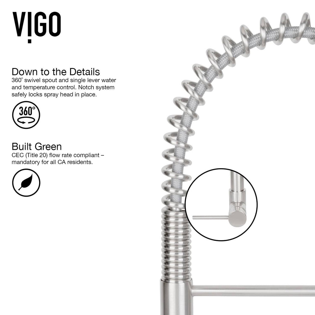 Stainless Steel Pull-Down Spray Kitchen Faucet with Deck Plate Q4183