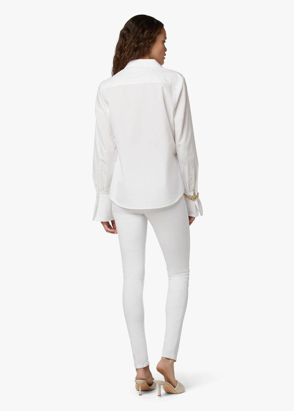 White High Rise Skinny Jeans M1779