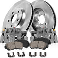 Premium Grade OE Loaded Calipers + Rotors + Low Dust Ceramic Brake Pads Kit W13770