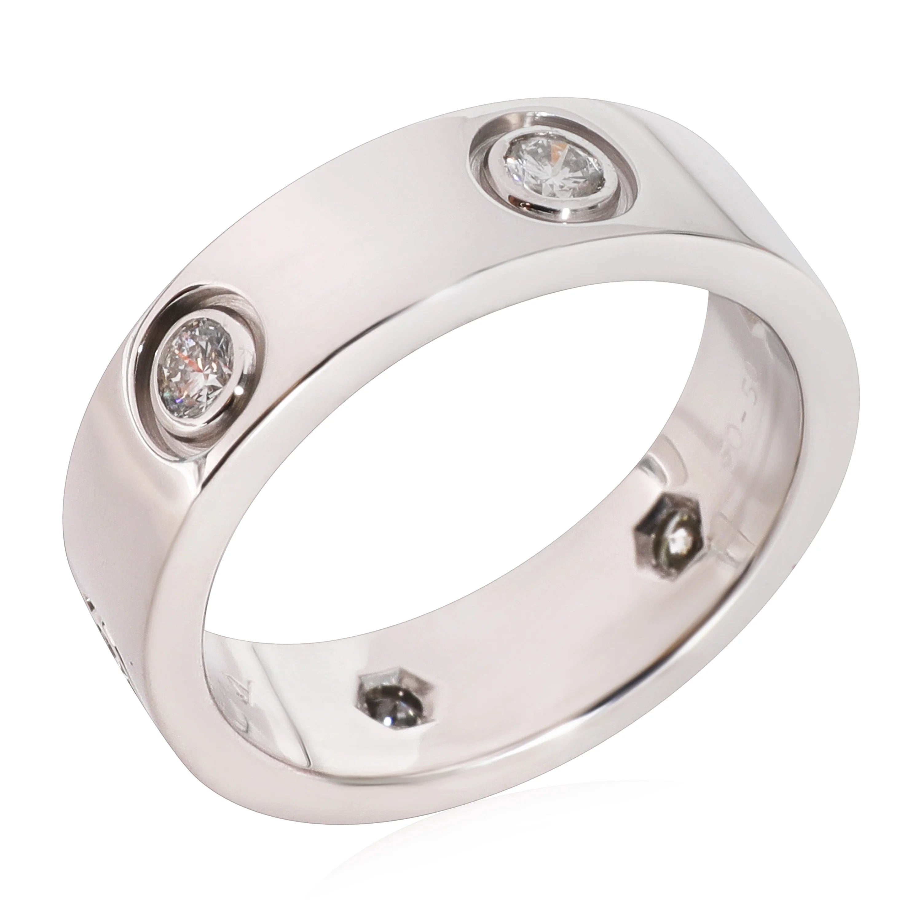 18k White Gold Diamond Ring 0.46 CTW Pre-Owned Z1821