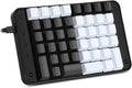 Single-Handed Programmable Mechanical Keyboard with Gateron Red Switch, 46 Programmable Keys, 8 Macro Keys, PBT Keycap J668