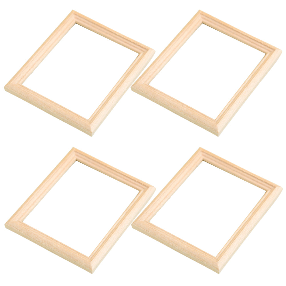 Wooden Miniature Photo Frames Dollhouse Decor G5424