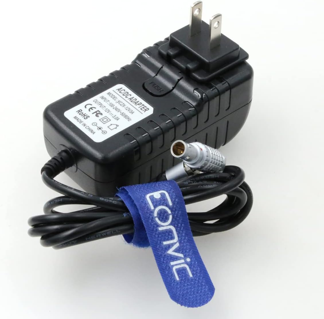 Right Angle 2 Pin to AC Power Adapter Cable with US EU Plugs Pack of 2 R2882
