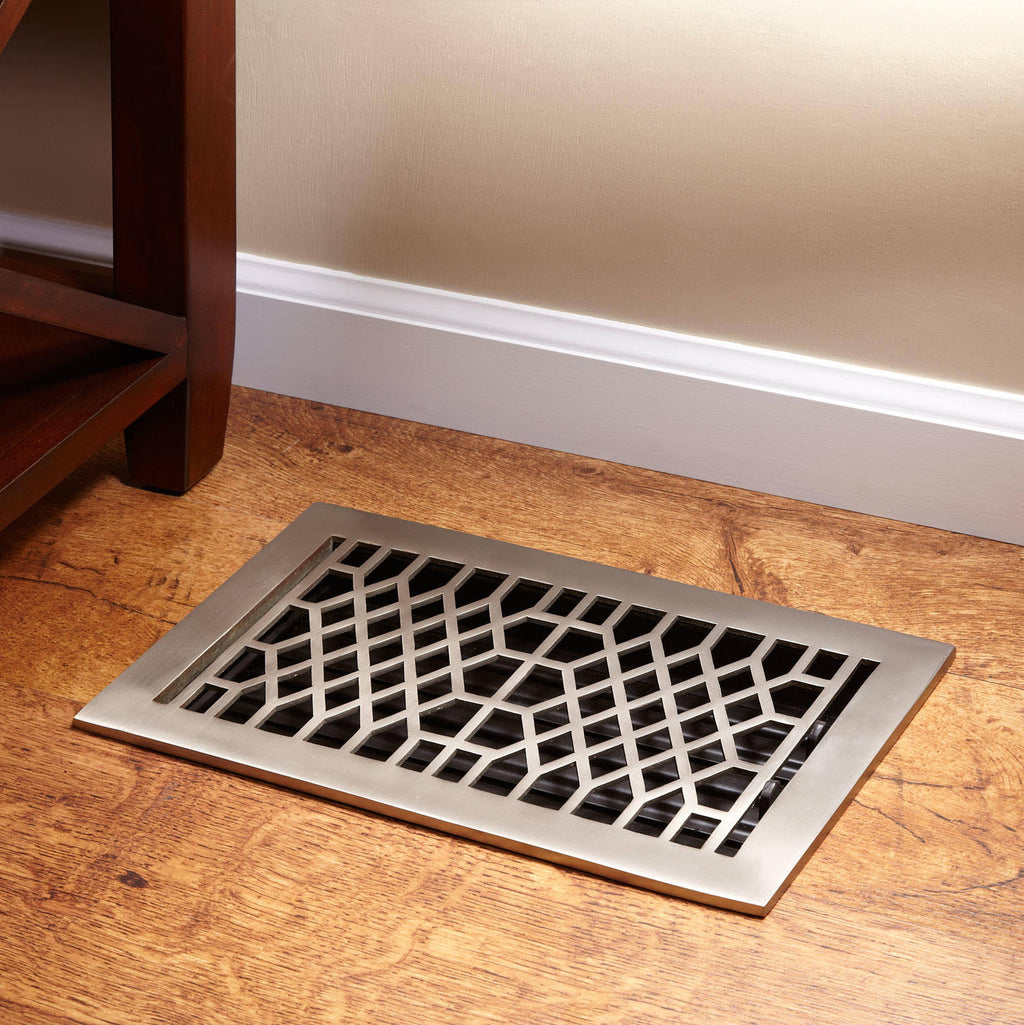 Polished Brass Floor Register C7251