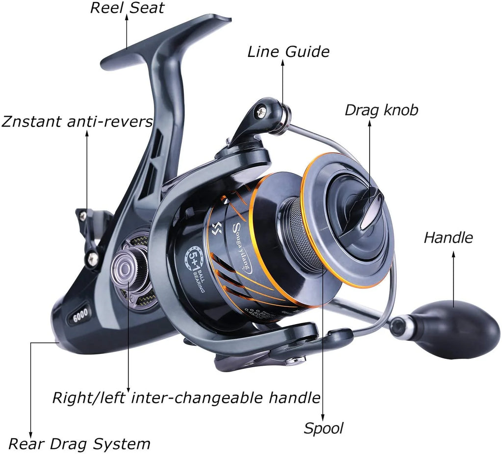 Spinning Reel 5+1BB Max Drag 28LB R28162
