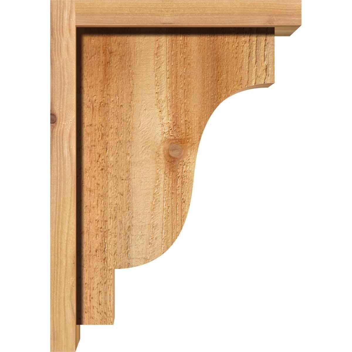 Rough Sawn Corbel with Backplate, Western Red Cedar G557