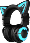 RGB Wireless 5.0 Foldable Gaming Headset with 7.1 Surround Sound, Built-in Mic, Type-C Charging Cable Z571