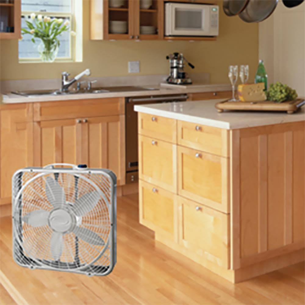 20x22 Steel Box Fan with 3 Speed Settings and Easy Carry Handle, 4 Pack W90792