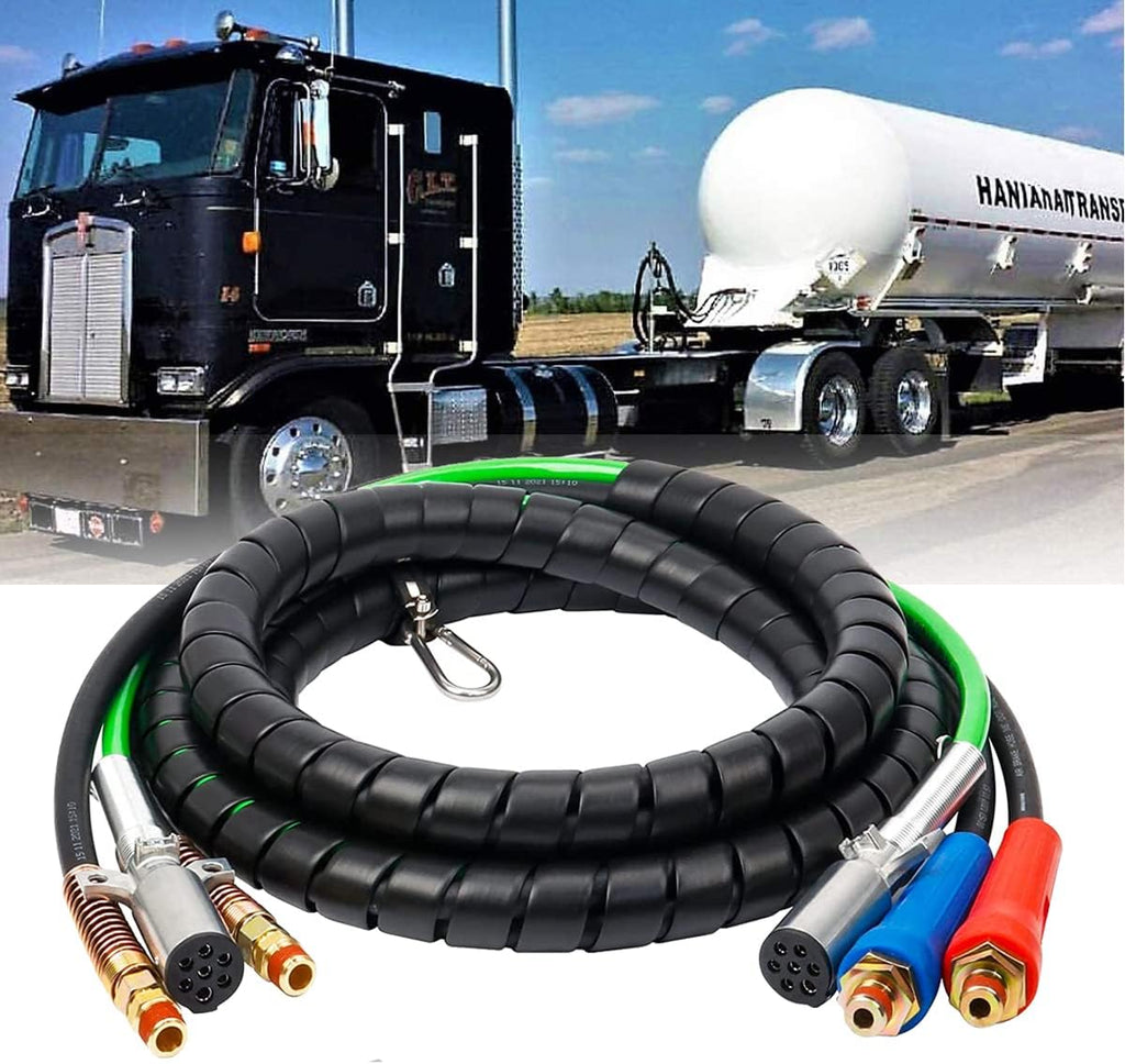 3-in-1 Air Line Hose and ABS 7 Way Electrical Assemblies for Truck (12 foot) K2636