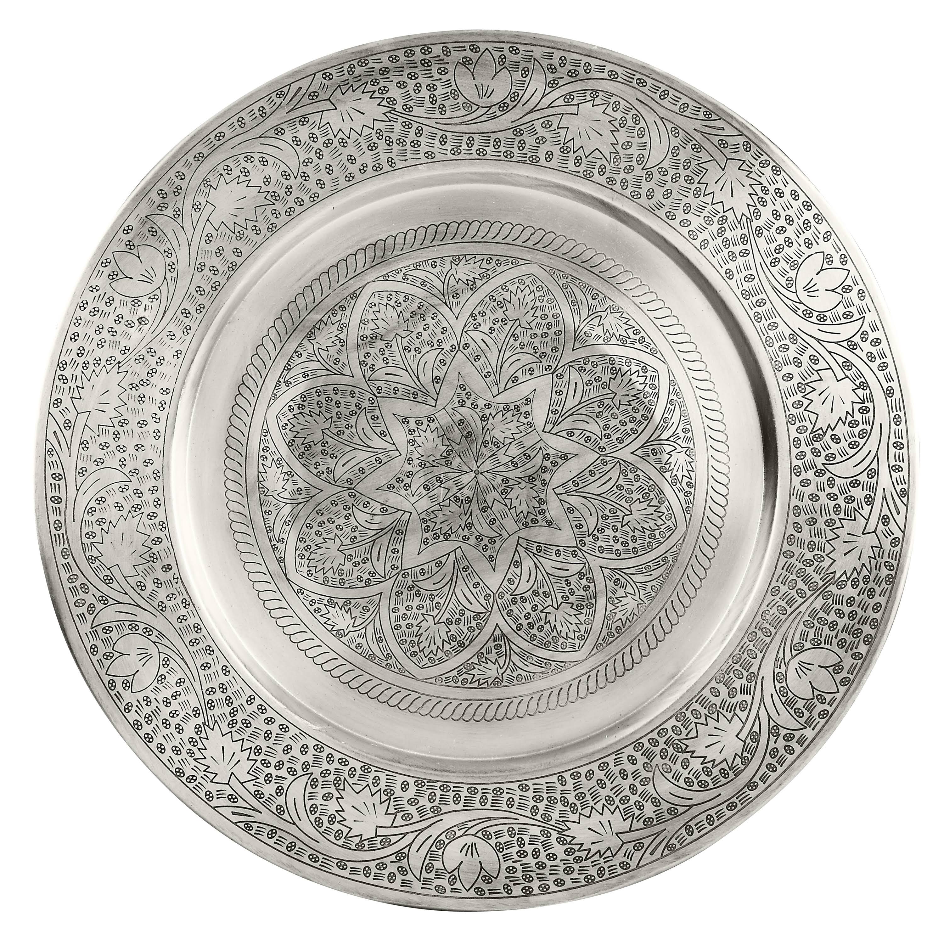 Etched Round Tray Table K53220