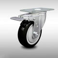 4x22 Blk Poly Wheel Stainless Swivel Caster with Total Lock Brake F33251