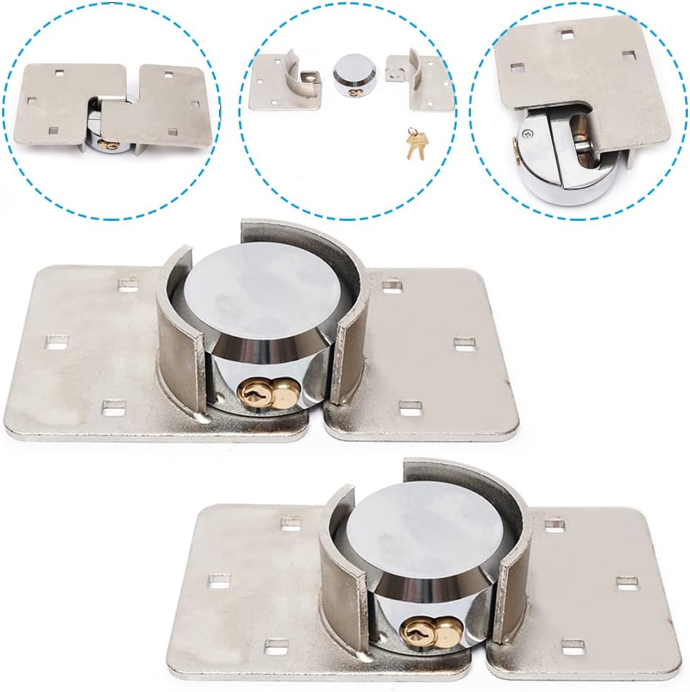 73Mm 2Pcs Hidden Shackle Padlock with 4 Keys U33005