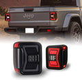 Smoked Lens LED Tail Lights Assembly for Jeep Gladiator Pickup, 1 Pair A990550