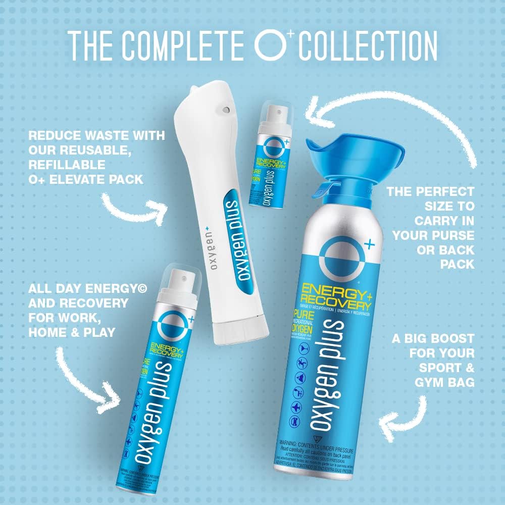 Portable Oxygen Can 99.5% Pure O2 11 Liter Canister Pack of 2 M9142