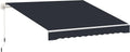 Green White Retractable Patio Awning A646557