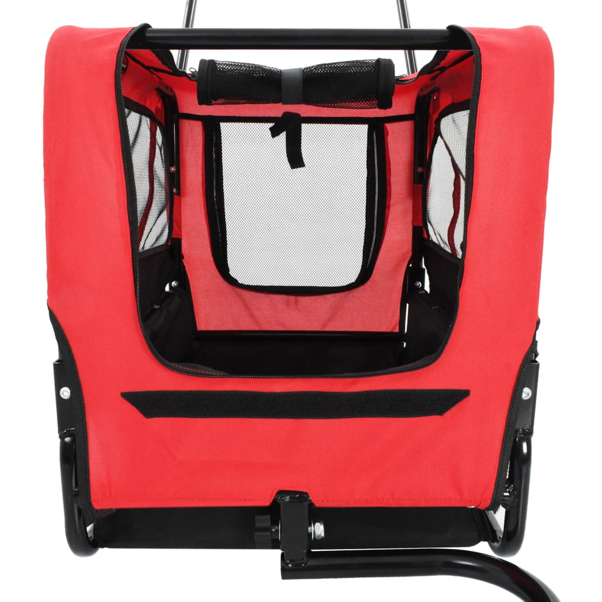 2-in-1 Pet Bike Trailer & Jogging Stroller Red and Black L691