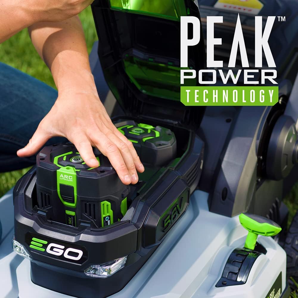 21-Inch 56-Volt Cordless Self Propelled Lawn Mower with Two 5.0 Ah Batteries & Charger I847638