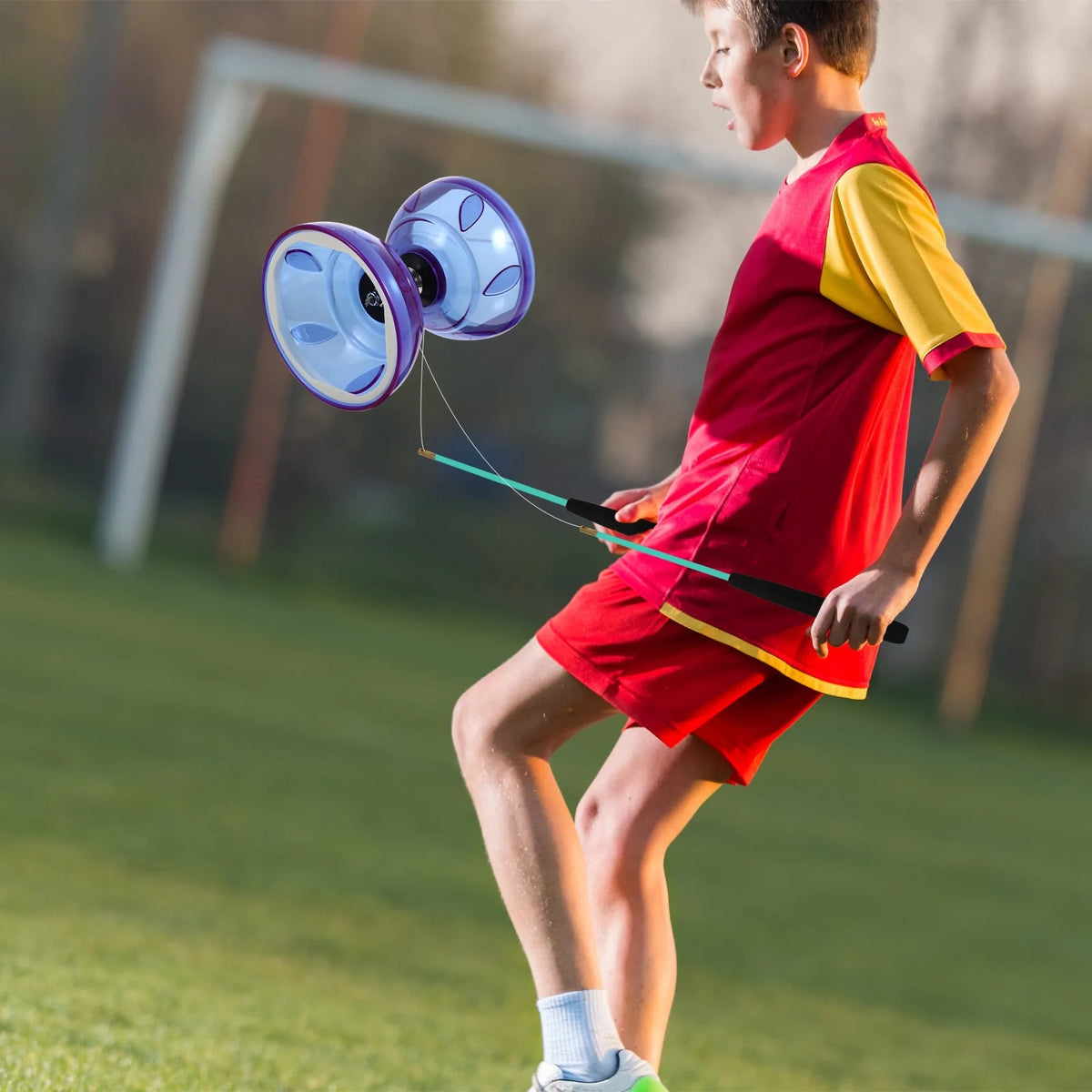 Yoyo Diabolo Party Favors Bearing Carnival Unresponsive Beginners Fitness Set Juggling Training S95409