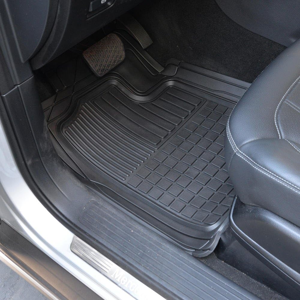 Heavy Duty Rubber Floor Mats (2 Front, 1 Liner & Cargo Mat) A169