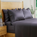 Ivory 6 pcs Queen Eucalyptus Lyocell Sheet Set with 2 Side Pockets B222