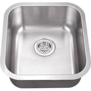 16 x 18 18-Gauge Stainless Steel Undermount Bar Sink X282758
