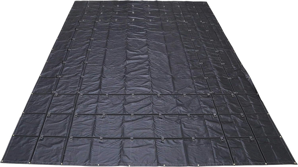 Heavy-Duty Steel Tarp 24 Foot x 18 Foot 18 Ounce PVC-Coated Polyester Waterproof Truck Tarp B973