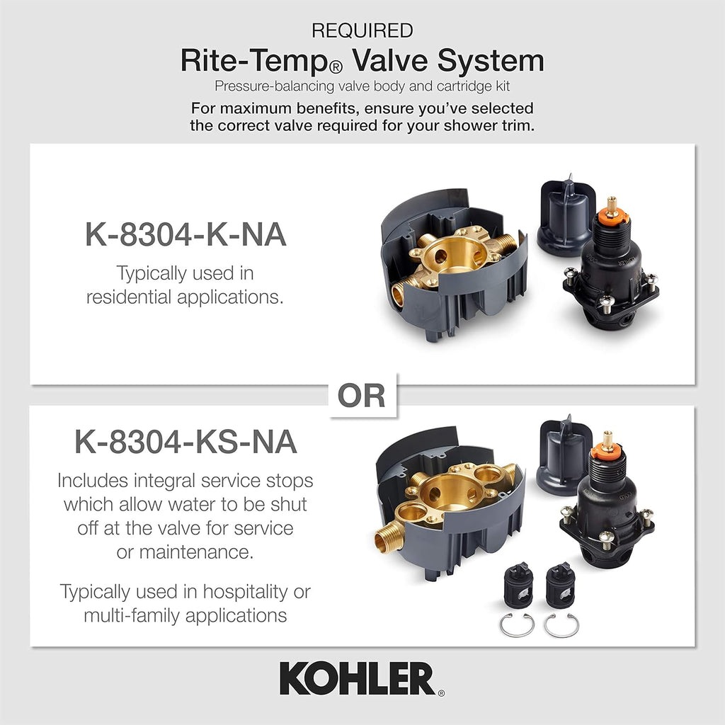 Matte Black Pressure Balanced Valve Trim D64697