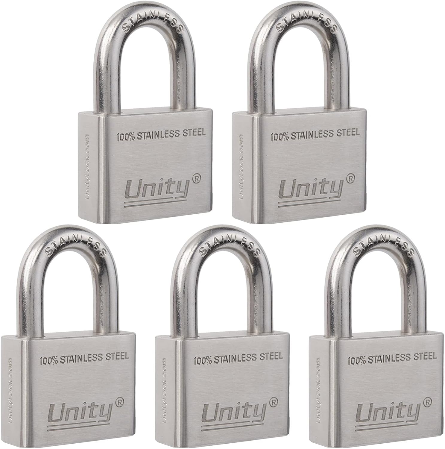 100% Stainless Steel Keyed Alike Marine Lock (5, 50mm) C29856