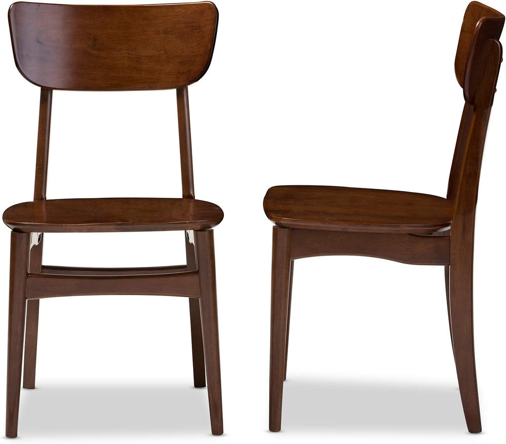 Set of 2 Dark Walnut Bentwood Dining Side Chairs T154506