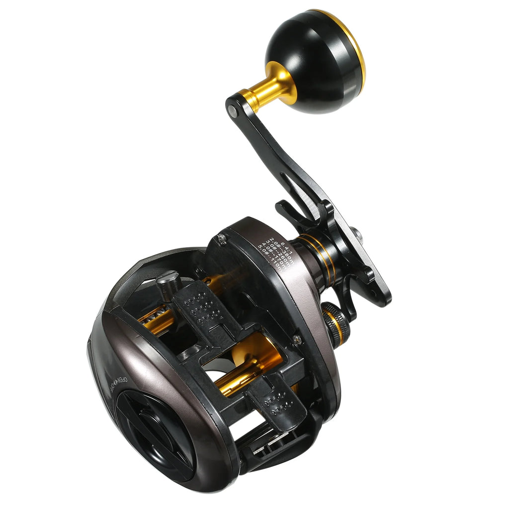 USB Rechargeable Carbon Fiber Baitcasting Reel 9+1BB Electric Fishing Reel High Speed 6.4:1 Magnetic Brake System Left Hand S558980