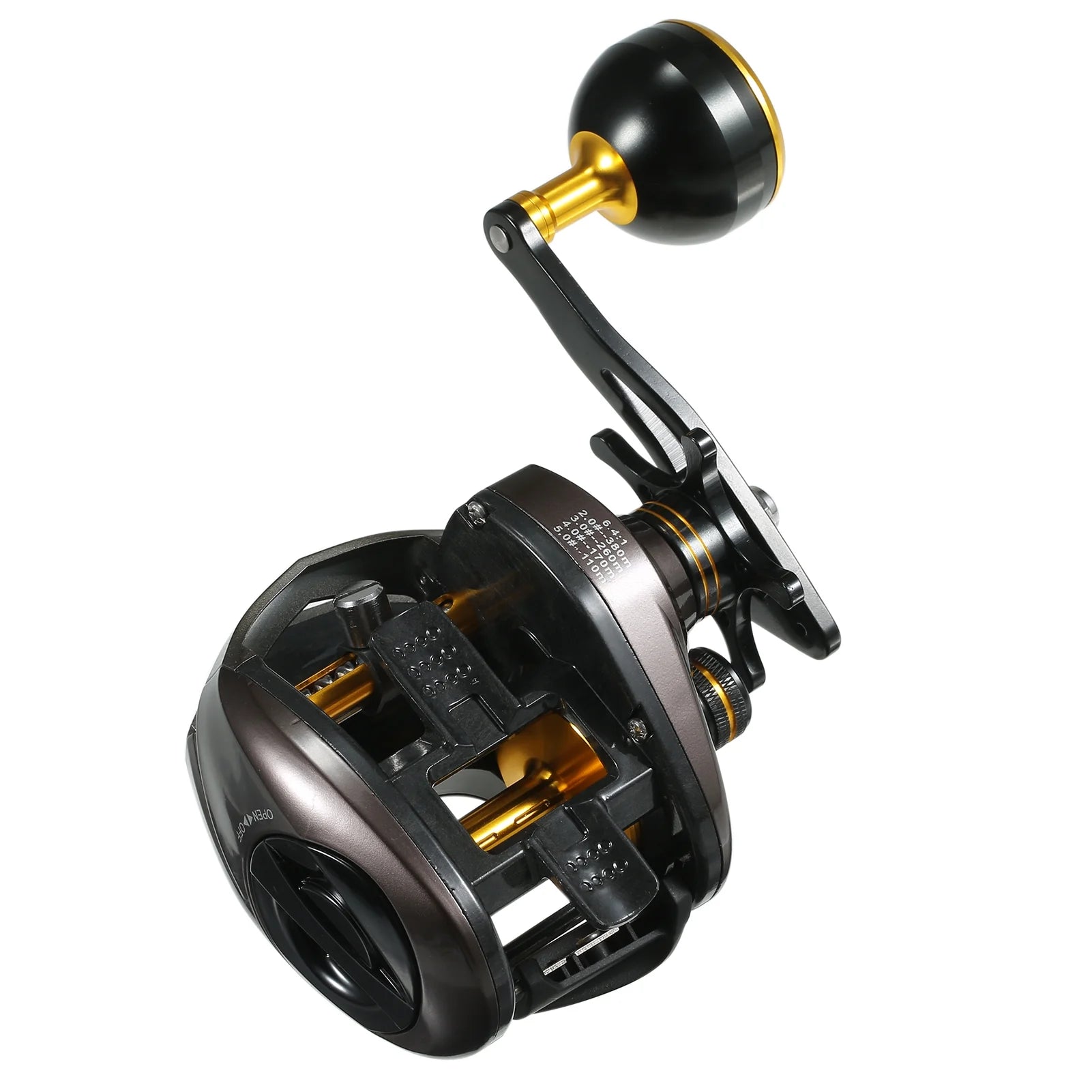 USB Rechargeable Carbon Fiber Baitcasting Reel 9+1BB Electric Fishing Reel High Speed 6.4:1 Magnetic Brake System Left Hand S558980