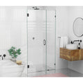 Black Frameless Hinged Shower Door M96843