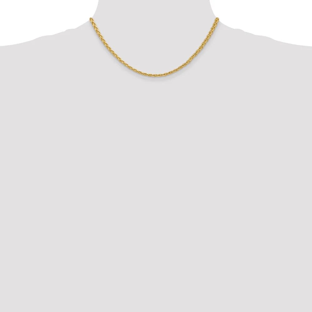 14kt Yellow Gold 16 inch Wheat Chain with Lobster Clasp A53501