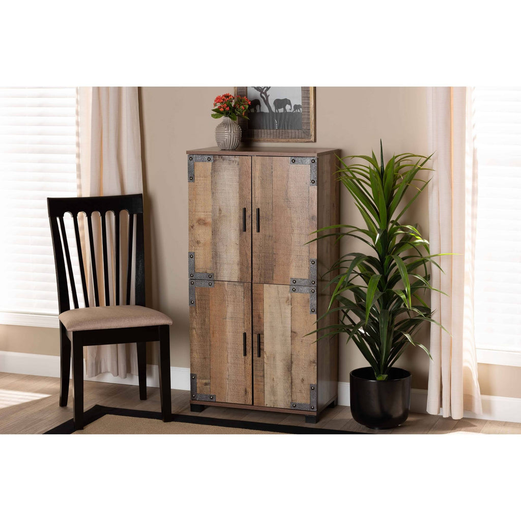 4-Door Wood Shoe Cabinet Z6169