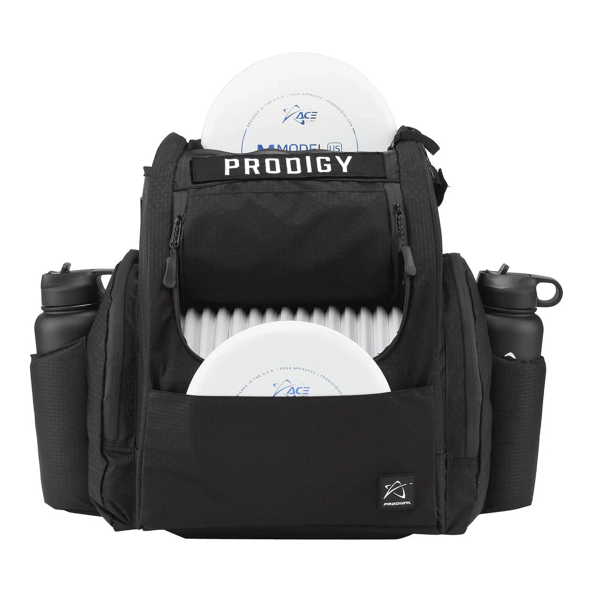 Black Disc Golf Backpack with 26+ Disc Capacity I829702
