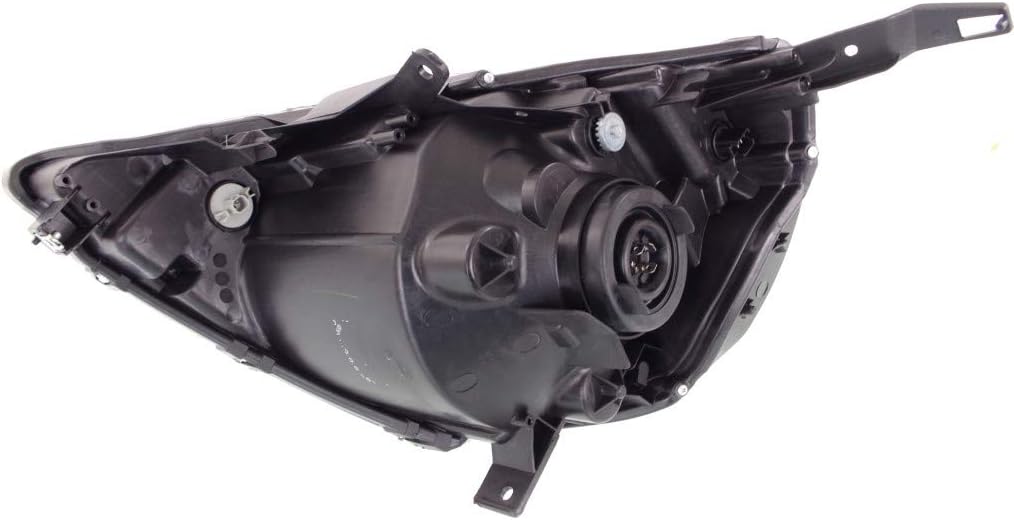 Black Headlight Assembly for Honda Fit 2007 2008 Passenger Side C246650