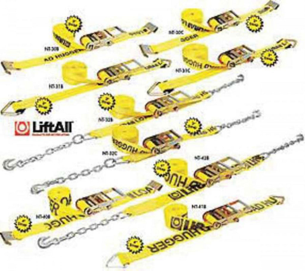 Ratchet Tie Down Strap, Poly, 30 ft. Q1999