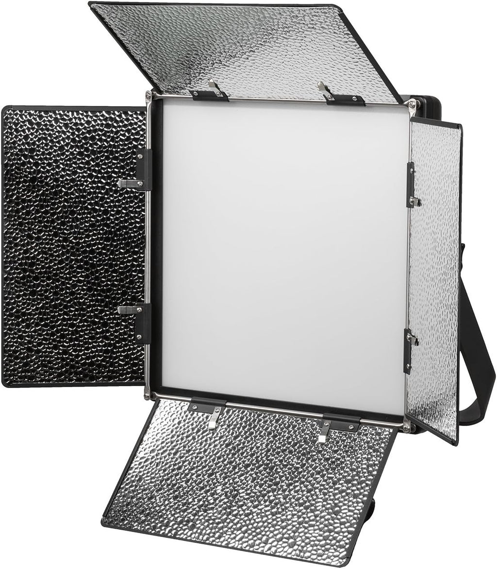 Bi-Color Soft Panel LED Lighting Kit with Barn Doors, Stands and Case W911