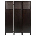 3 - Panel Solid Wood Folding Room Divider Q6763