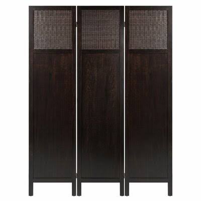 3 - Panel Solid Wood Folding Room Divider Q6763