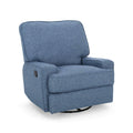 Navy Blue Swivel Glider Recliner Z186