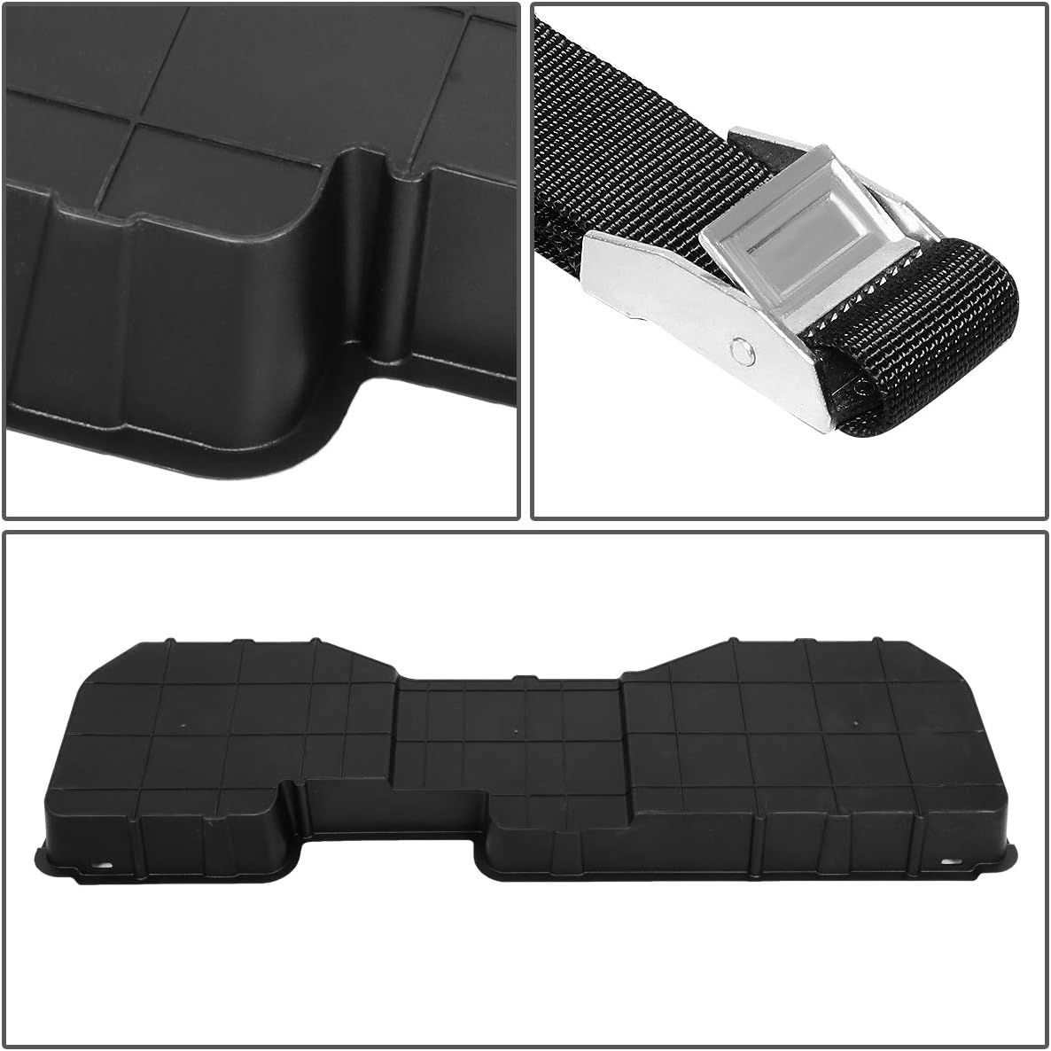 Black Under Seat Storage Box Tool Organizer Tray V775