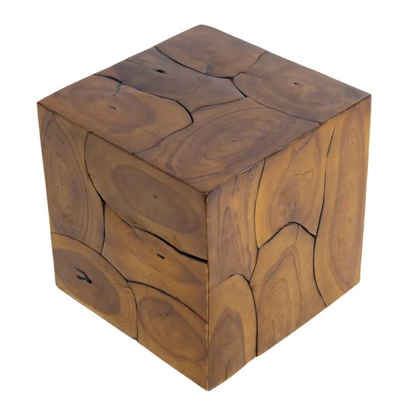 Teak Wood Stool-Ottoman Y55587