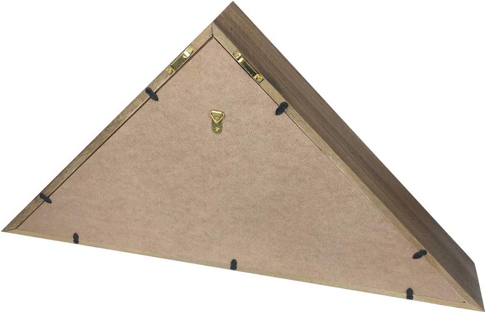 Military Flag Display Case for 5 x 9.5 American Flag - Paulownia Wood S1644